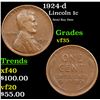 Image 1 : 1924-d Lincoln Cent 1c Grades vf++