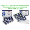 Image 1 : Group of 2 United States Mint Proof Sets 2005-2006 21 coins.