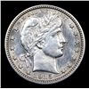 Image 2 : 1915-p Barber Quarter 25c Grades Select+ Unc