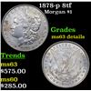 Image 1 : 1878-p 8tf Morgan Dollar $1 Graded ms63 details By SEGS