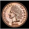 Image 2 : 1881 Indian Cent 1c Grades GEM Unc RB