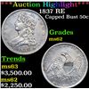 Image 1 : ***Auction Highlight*** 1837 RE Capped Bust Half Dollar 50c Graded Select Unc BY USCG (fc)