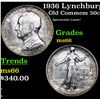 Image 1 : 1936 Lynchburg Old Commem Half Dollar 50c Graded ms66 By SEGS