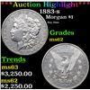 Image 1 : ***Auction Highlight*** 1883-s Morgan Dollar $1 Graded Select Unc BY USCG (fc)