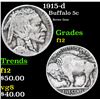 Image 1 : 1915-d Buffalo Nickel 5c Grades f, fine