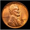 Image 2 : 1947-d Lincoln Cent 1c Grades GEM Unc RB