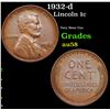 Image 1 : 1932-d Lincoln Cent 1c Grades Choice AU/BU Slider