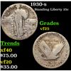 Image 1 : 1930-s Standing Liberty Quarter 25c Grades vf+