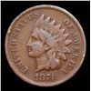 Image 2 : 1874 Indian Cent 1c Grades vf++