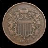 Image 2 : 1867 Two Cent Piece 2c Grades vg+