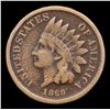 Image 2 : 1860 Indian Cent 1c Grades vf++