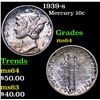 Image 1 : 1939-s Mercury Dime 10c Grades Choice Unc