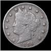 Image 2 : 1884 Liberty Nickel 5c Grades vf++