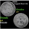 Image 1 : 1833 Capped Bust Dime 10c Grades g, good