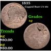 Image 1 : 1835 Capped Bust Half Dime 1/2 10c Grades ag