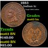 Image 1 : 1883 Indian Cent 1c Grades Select Unc BN