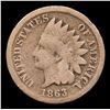 Image 2 : 1863 Indian Cent 1c Grades f+