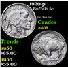 Image 1 : 1920-p Buffalo Nickel 5c Grades Choice AU/BU Slider