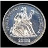 Image 2 : Proof ***Auction Highlight*** 1886 Seated Liberty Dime 10c Graded GEM++ Proof Cameo BY USCG (fc)