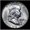 Image 2 : 1949-p Franklin Half Dollar 50c Grades Choice Unc FBL