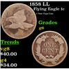 Image 1 : 1858 LL Flying Eagle Cent 1c Grades g+