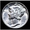 Image 2 : 1940-p Mercury Dime 10c Grades GEM+ Unc