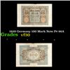 Image 1 : 1920 Germany 100 Mark Note P# 96A Grades vf++