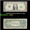 Image 1 : 1963B $1 Federal Reserve Note Grades vf+
