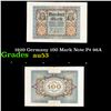 Image 1 : 1920 Germany 100 Mark Note P# 96A Grades Select AU