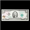 Image 2 : 1976 $2 Federal Reserve Note 1st Day of Issue, with Stamp Grades Gem CU