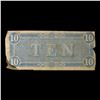 Image 3 : 1864 $10 Confederate States Note, T68 Grades xf details