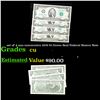 Image 1 : set of 4 non-concecutive 1976 $2 Green Seal Federal Reseve Note Grades CU