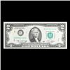 Image 2 : 1976 $2 Federal Reserve Note 1st Day of Issue, with Stamp Grades Gem CU
