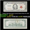 1966A $100 Red Seal United States Note Fr-1551 Grades Select AU