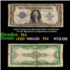 1923 $1 large size Blue Seal Silver Certificate, Fr-237 Signatures of Speelman & White Grades f+