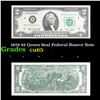 1976 $2 Green Seal Federal Reseve Note Grades Gem CU