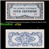 Image 1 : 1942 Philippines(Japanese Occupation) 5 Centavos Note P# 103A Grades vf++