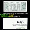 Image 1 : Proof 1890 $10 Treasury Note Back BEP Intaglio Print B-139, DCSE '90 Grades Proof