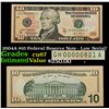 Image 1 : 2004A $10 Federal Reserve Note - Low Serial! Grades Gem++ CU