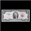 Image 2 : 1963 $2 Red seal United States Note Grades Gem CU