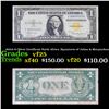 1935A $1 Silver Certificate North Africa, Signatures of Julian & Morgenthau Grades vf+