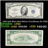 1953 $10 Blue Seal Silver Certificate Fr-1706 Grades vf++