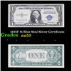 1935F $1 Blue Seal Silver Certificate Grades Select AU
