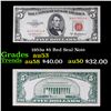 1953a $5 Red Seal Note Grades Select AU