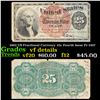 Image 1 : 1863 US Fractional Currency 25c Fourth Issue Fr-1307 Grades vf details