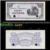 1942 Philippines(Japanese Occupation) 50 Centavos Note P# 105A Grades Select AU