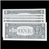 Image 3 : Set of 5 Concecutive *Starnote* 1999 $1 Federal Reserve Note Grades CU