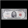Image 2 : 1963 $5 Red seal United States Note Grades Select AU
