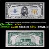 1934A $5 Silver Certificate North Africa WWII Emergency Currency Grades xf+