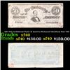 Image 1 : 1864 $50 Confederate States of America Richmond CSA Bank Note T-66 Grades xf